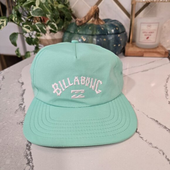 Billabong Mint Green wallie Cotton Adjustable Hat. make a bad hair day cute, bea - Picture 2 of 6